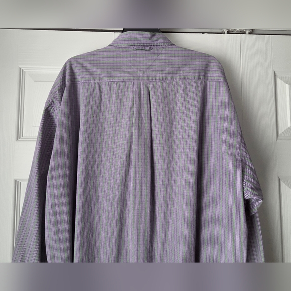 Men's Purple Striped Button-Down Shirt - Picture 10 of 15